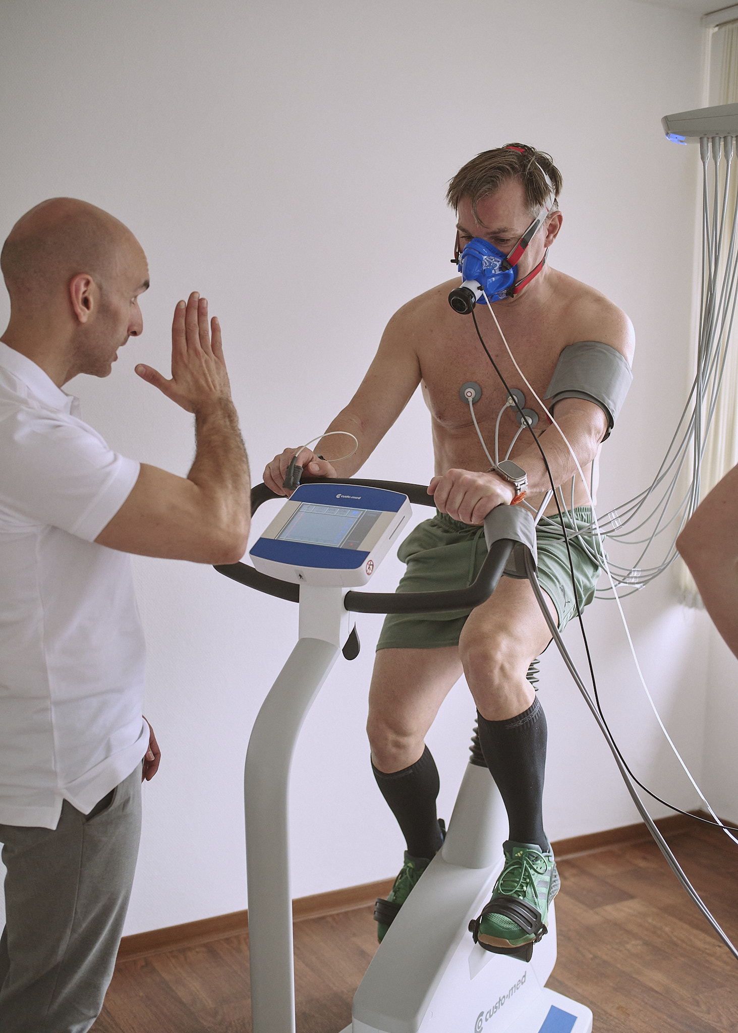 VO2max Messung Spiroergometrie Atemgasanalyse Ergometer