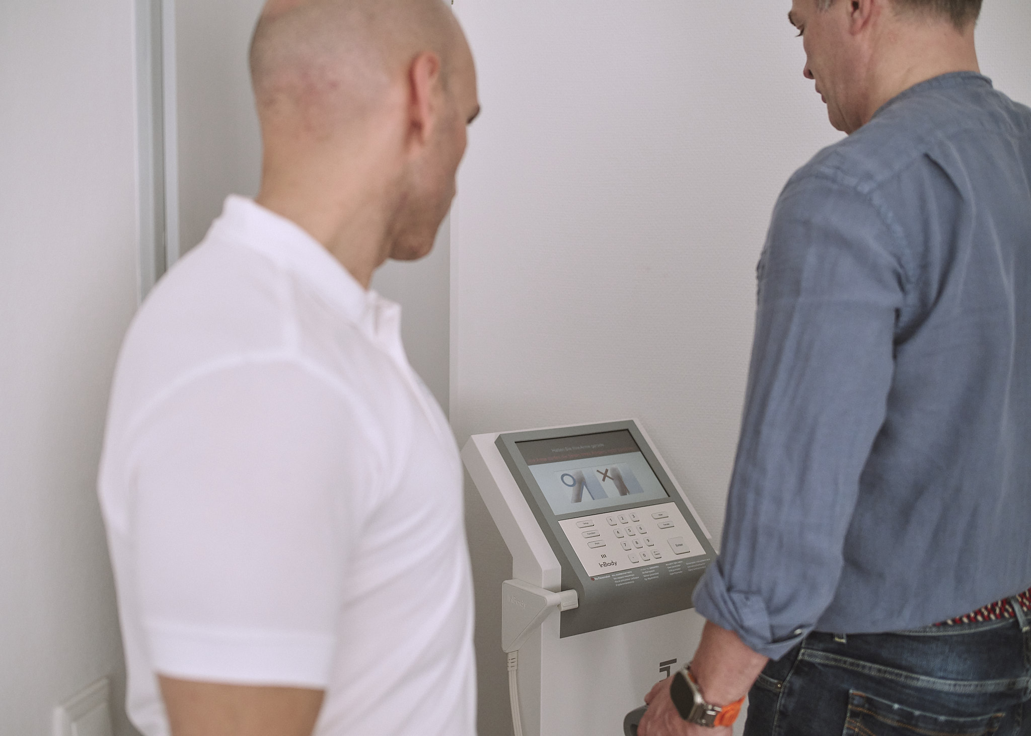 Muskelstatus Körperzusammensetzung messen PreventicsOne Check-up Düsseldorf